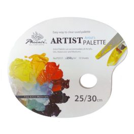Papírpaletta 25x30cm, ovális - 40 lap Phoenix