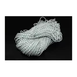 Paracord zsinór fehér-türkiz-fekete, 2mm