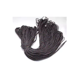 Paracord zsinór fekete-mustár-türkiz-pink, 2mm