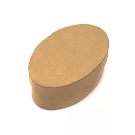 Papír doboz natúr ovál