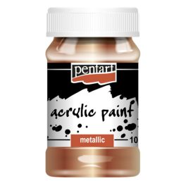 Pentart metál akrilfesték 100 ml antikréz