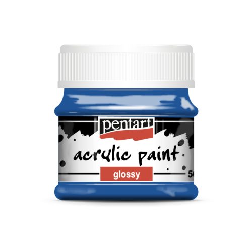 Pentart fényes akrilfesték 50ml kék