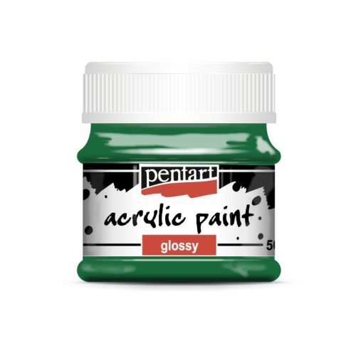 Pentart fényes akrilfesték 50ml középzöld