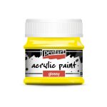 Pentart fényes akrilfesték 50ml sárga