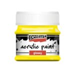 Pentart fényes akrilfesték 50ml sárga