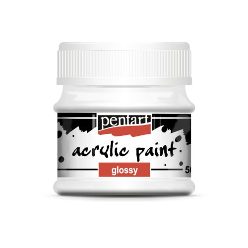 Pentart fényes akrilfesték 50ml fehér