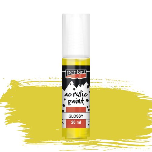 Pentart fényes akrilfesték 20ml sárga