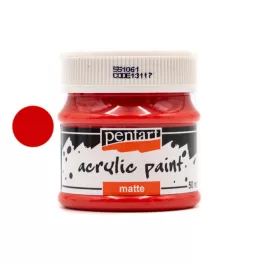 Pentart matt akrilfesték 50 ml rúzspiros