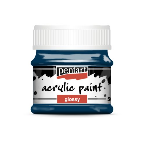 Pentart fényes akrilfesték 50ml indigókék