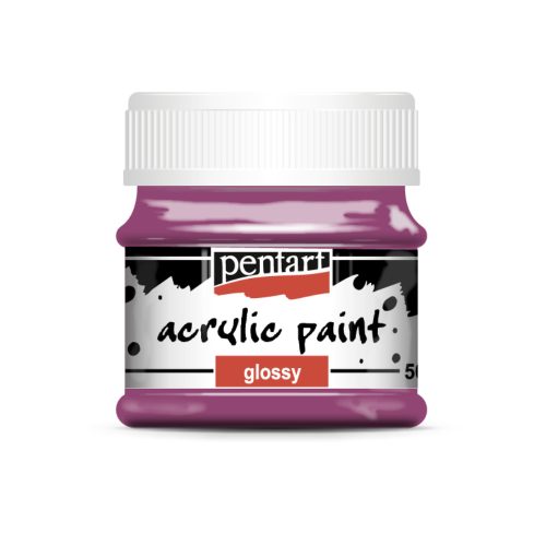 Pentart fényes akrilfesték 50ml mályva