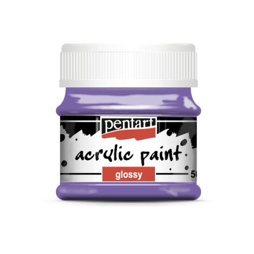 Pentart fényes akrilfesték 50ml ibolyalila