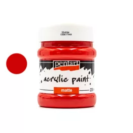 Pentart matt akrilfesték 100 ml rúzspiros