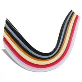   QUILLING papírszett - 30cmx3mm - 300 db - Dekoratív színek 2