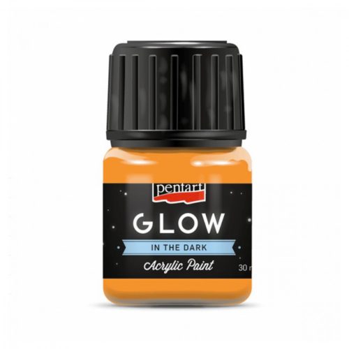 Pentart GLOW sötétben világító akrilfesték 30ml narancs