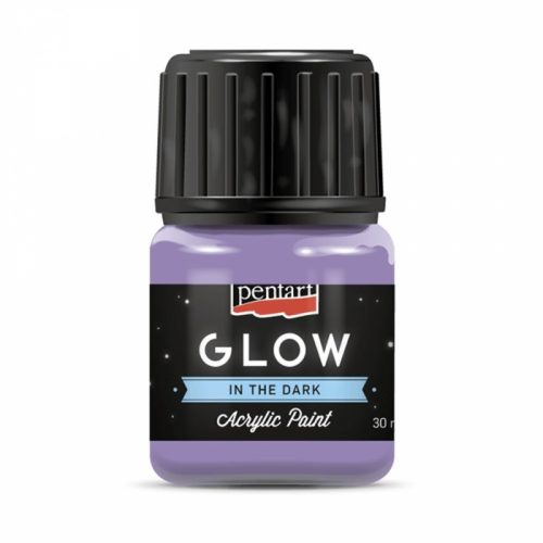 Pentart GLOW sötétben világító akrilfesték 30ml lila