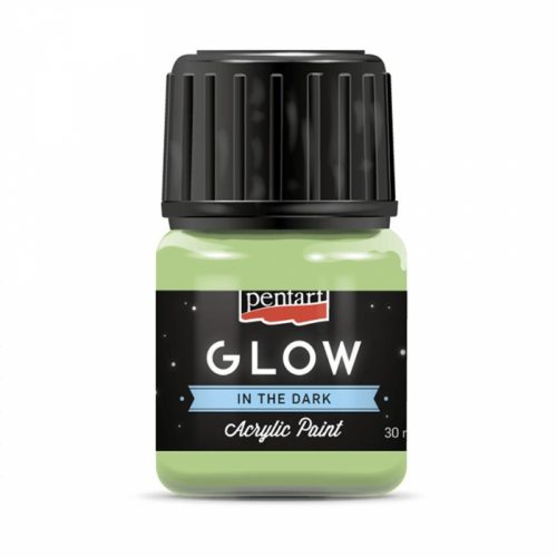 Pentart GLOW sötétben világító akrilfesték 30ml zöld