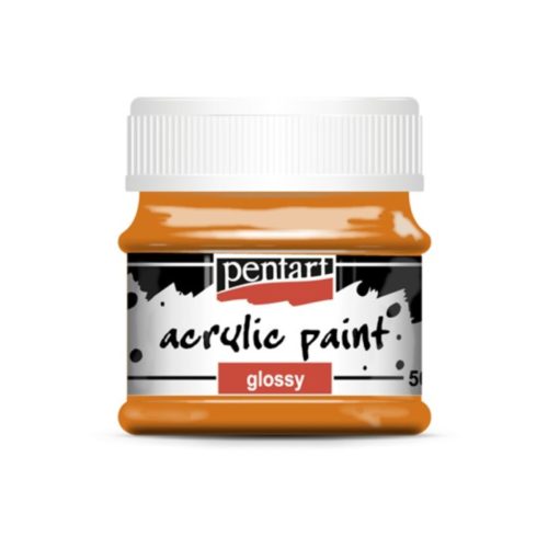 Pentart fényes akrilfesték 50ml narancs