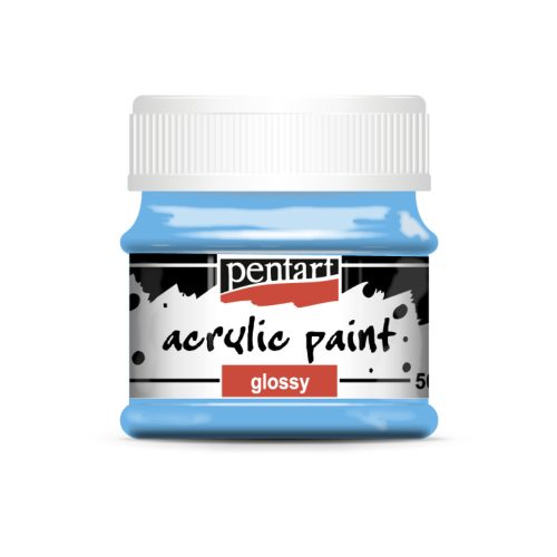 Pentart fényes akrilfesték 50ml világoskék