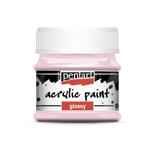Pentart fényes akrilfesték 50ml rózsaszín