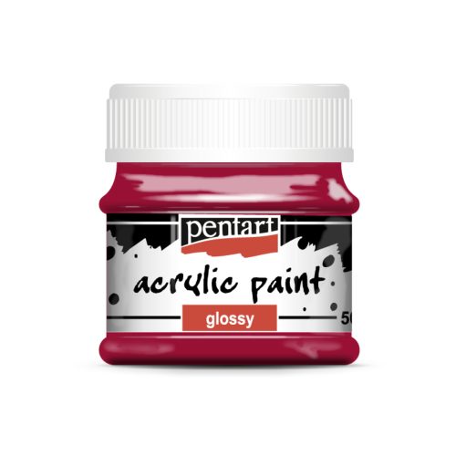 Pentart fényes akrilfesték 50ml vörösbor