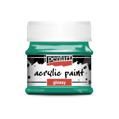 Pentart fényes akrilfesték 50ml türkiz