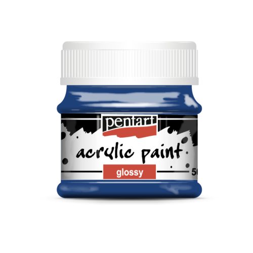 Pentart fényes akrilfesték 50ml sötétkék