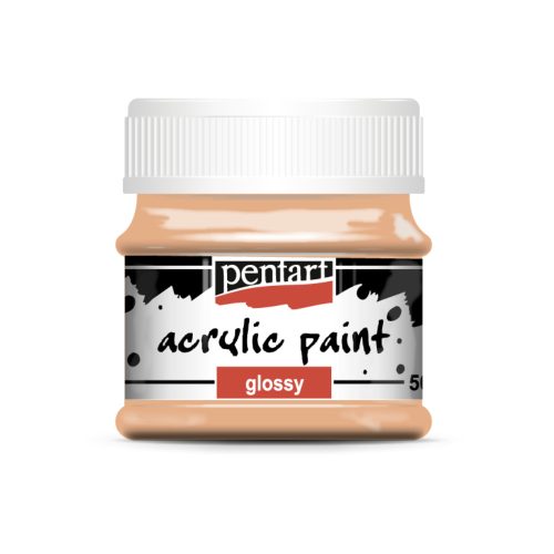 Pentart fényes akrilfesték 50ml lazac