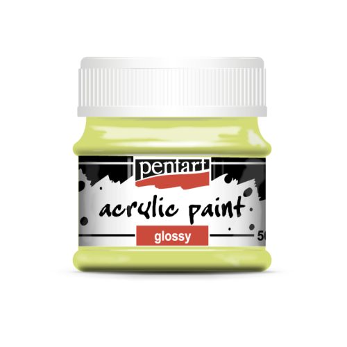 Pentart fényes akrilfesték 50ml limezöld