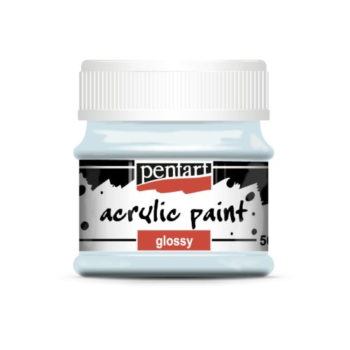 Pentart fényes akrilfesték 50ml jégkék