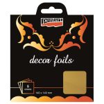 Pentart dekorfólia arany 14x14cm, 5 db/csomag