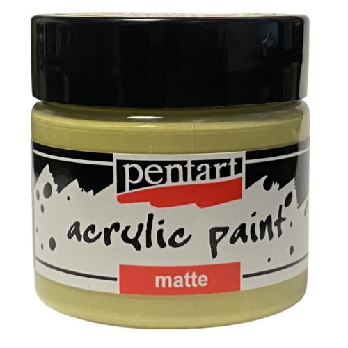 Pentart matt akrilfesték 50ml vintage sárga