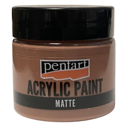 Pentart matt akrilfesték 50ml vintage barna