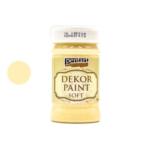 Pentart dekorfesték lágy 100 ml sárga