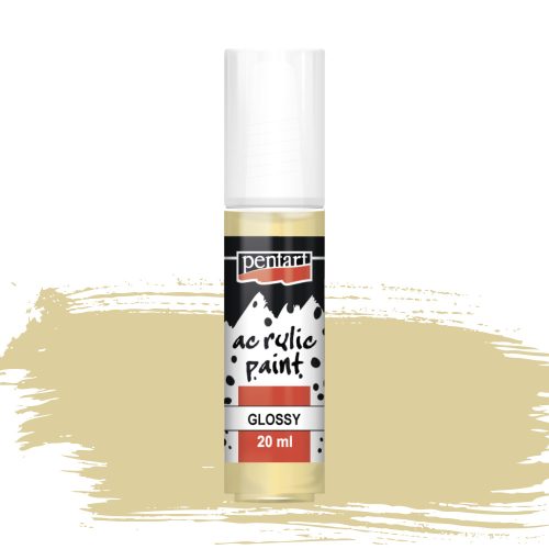 Pentart fényes akrilfesték 20ml tejeskávé
