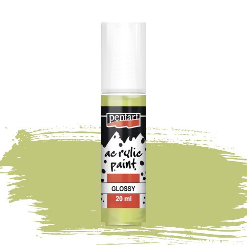 Pentart fényes akrilfesték 20ml limezöld