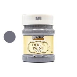 Pentart dekorfesték lágy 230 ml grafitszürke