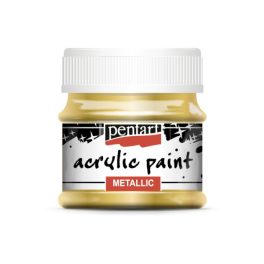 Pentart metál akrilfesték 50 ml arany