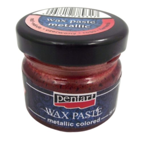 Pentart viaszpaszta 20 ml metálpiros
