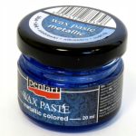 Pentart viaszpaszta 20 ml metálkék