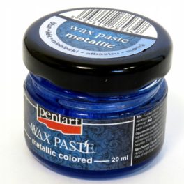 Pentart viaszpaszta 20 ml metálkék