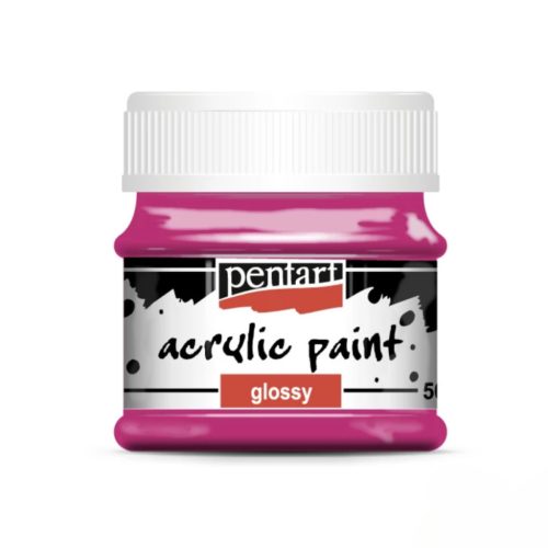 Pentart fényes akrilfesték 50ml magenta