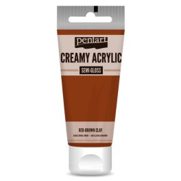   Pentart krémes akrilfesték selyemfényű 60ml, vörösbarna agyag