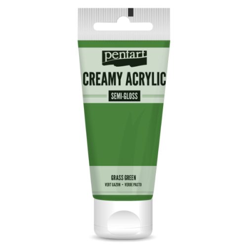 Pentart krémes akrilfesték selyemfényű 60ml, fűzöld