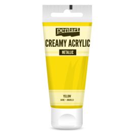 Pentart krémes akrilfesték selyemfényű 60ml, sárga