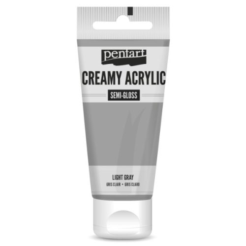 Pentart krémes akrilfesték selyemfényű 60ml, világosszürke