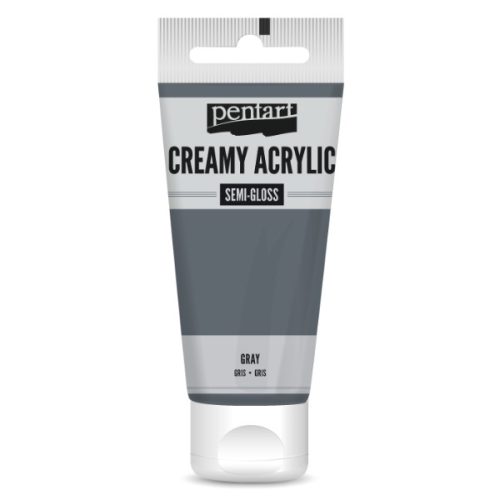 Pentart krémes akrilfesték selyemfényű 60ml, szürke