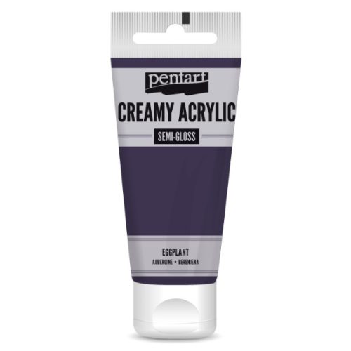 Pentart krémes akrilfesték selyemfényű 60ml, padlizsán