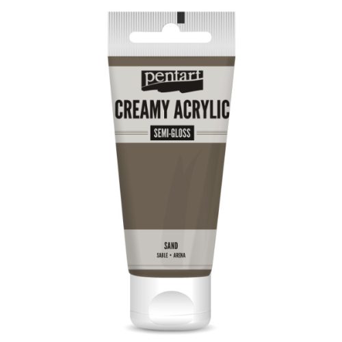 Pentart krémes akrilfesték selyemfényű 60ml, homok