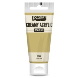 Pentart krémes akrilfesték selyemfényű 60ml, szalma