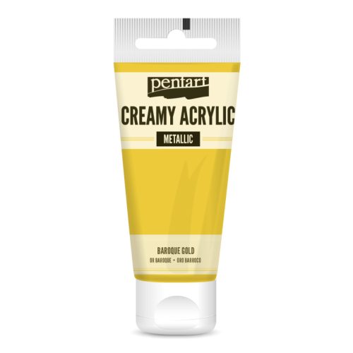 Pentart krémes akrilfesték metál 60ml, arany